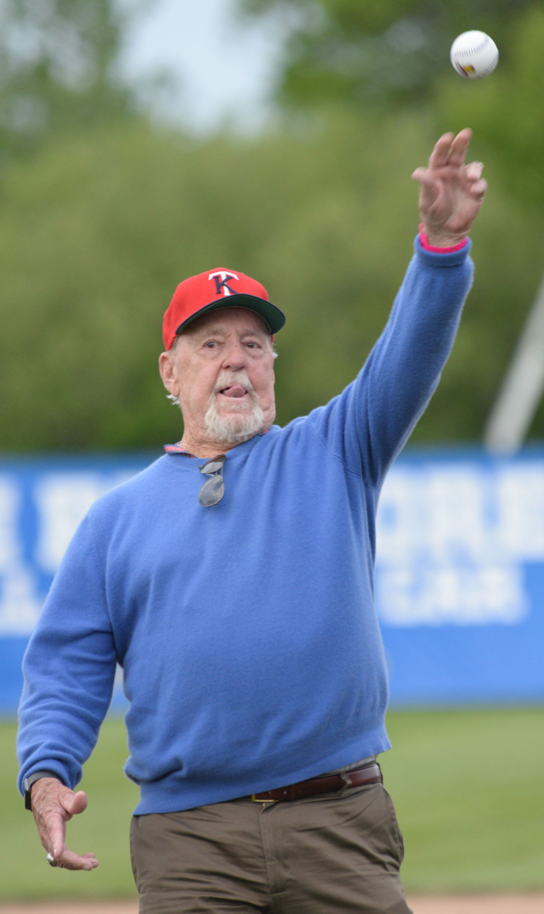 Bob Lee first pitch